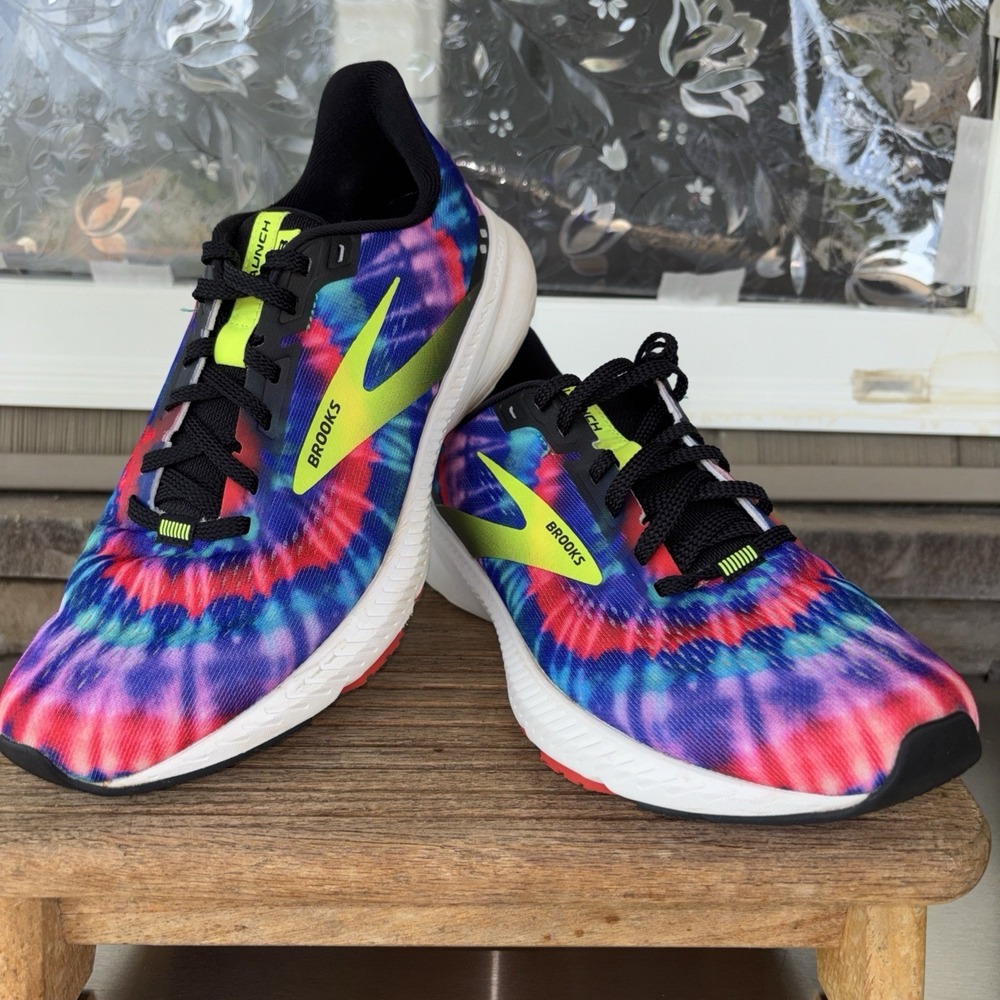 Size 9 -  BROOKS 'Launch 8'  Road Running Shoes - Tie Die Print 1203451B011 - Picture 3 of 12